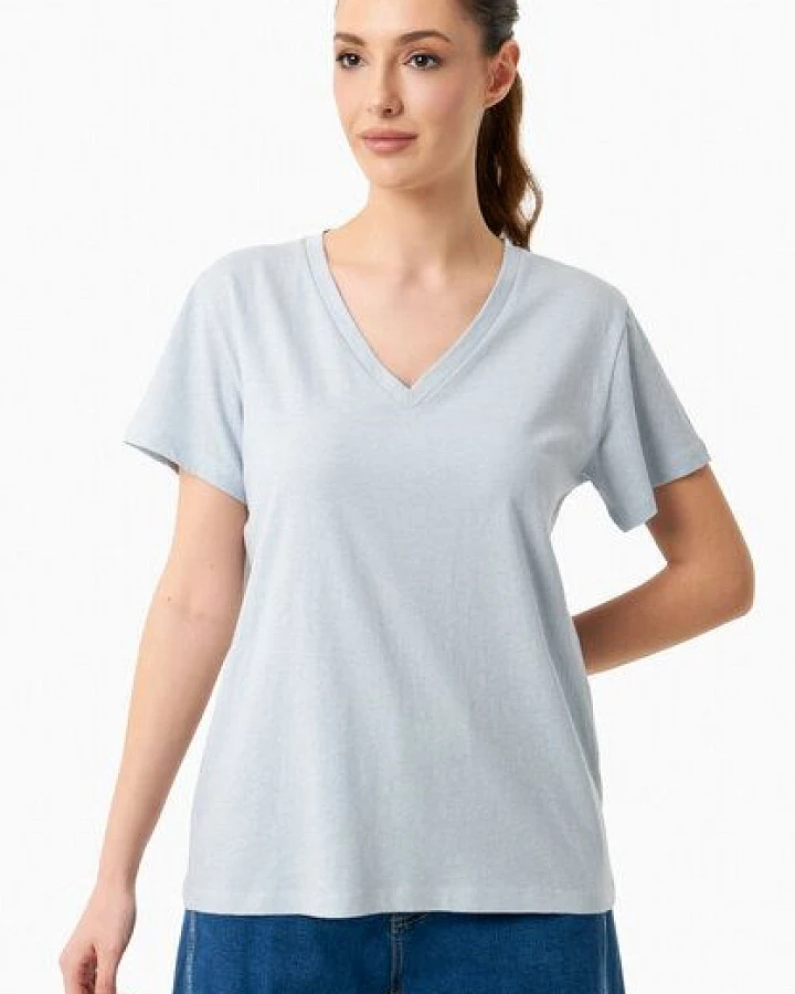 ORGANICATION T-Shirt aus Bio-Baumwolle und Leinen
