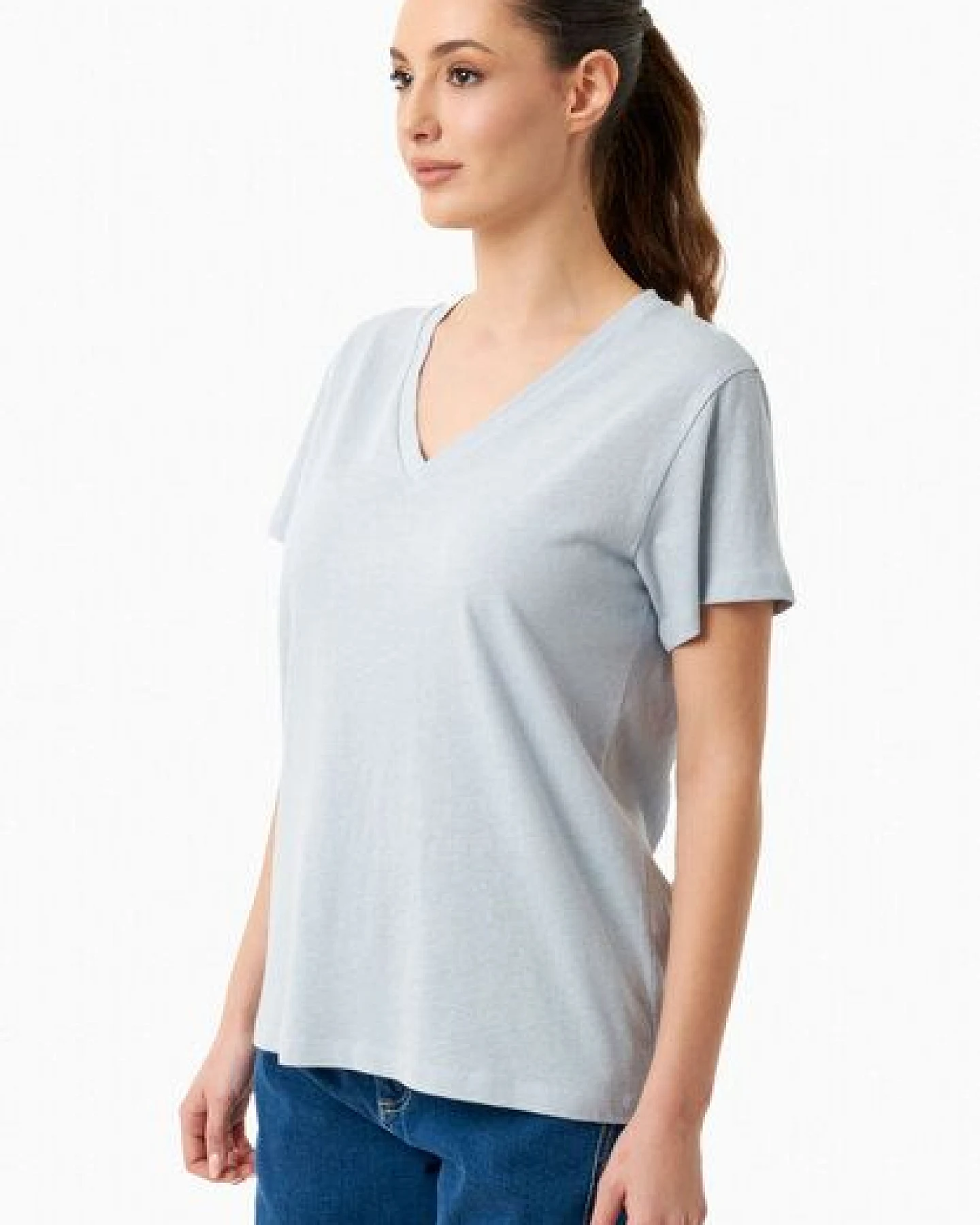 ORGANICATION T-Shirt aus Bio-Baumwolle und Leinen – Ansicht 3