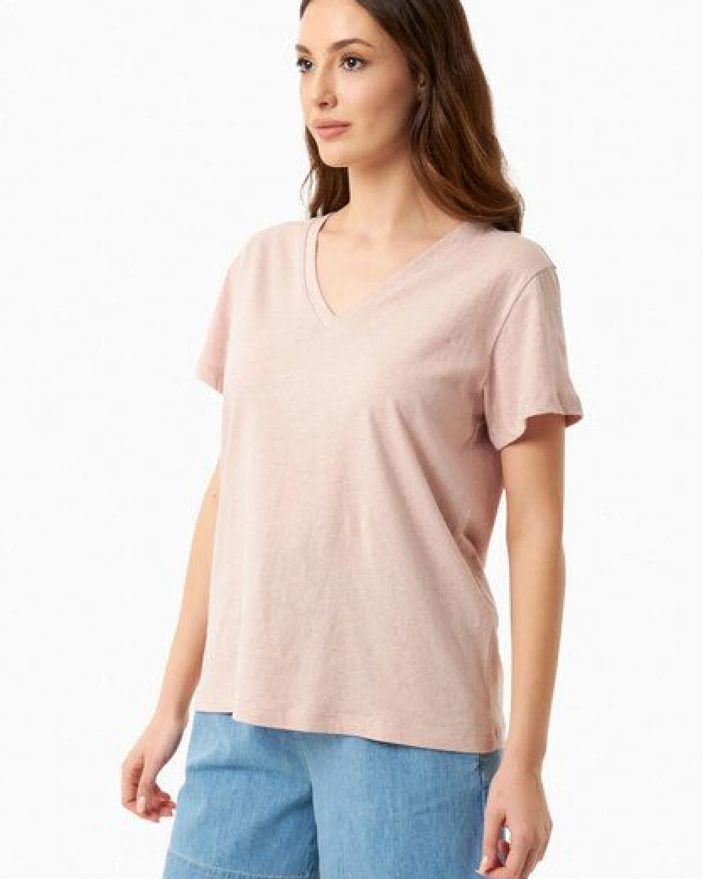 ORGANICATION T-Shirt aus Bio-Baumwolle und Leinen – Ansicht 3