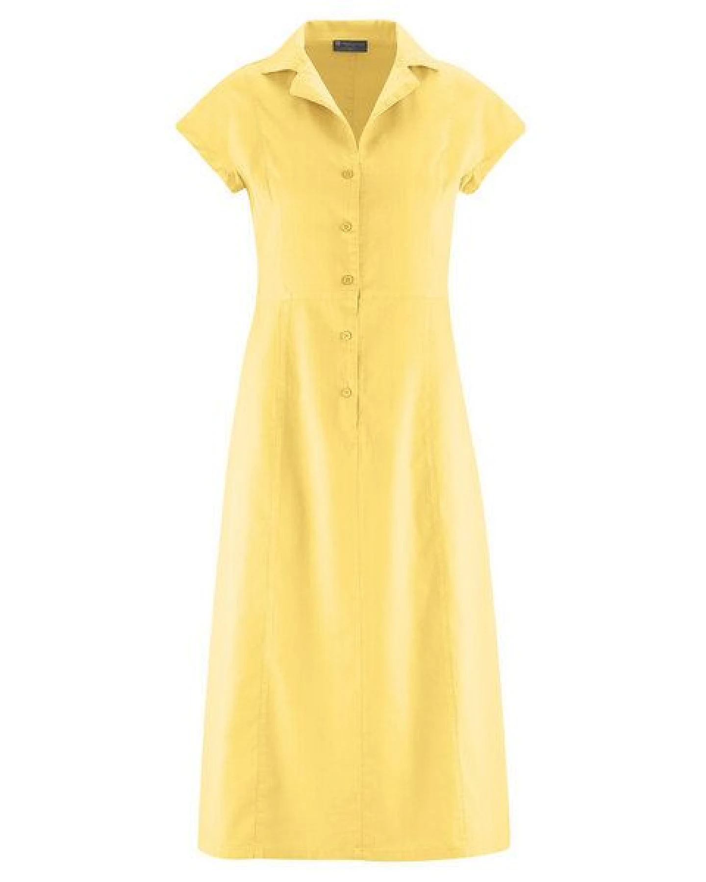HempAge Damen schlichtes Hemdblusenkleid Hanf/Biobaumwolle – Ansicht 2
