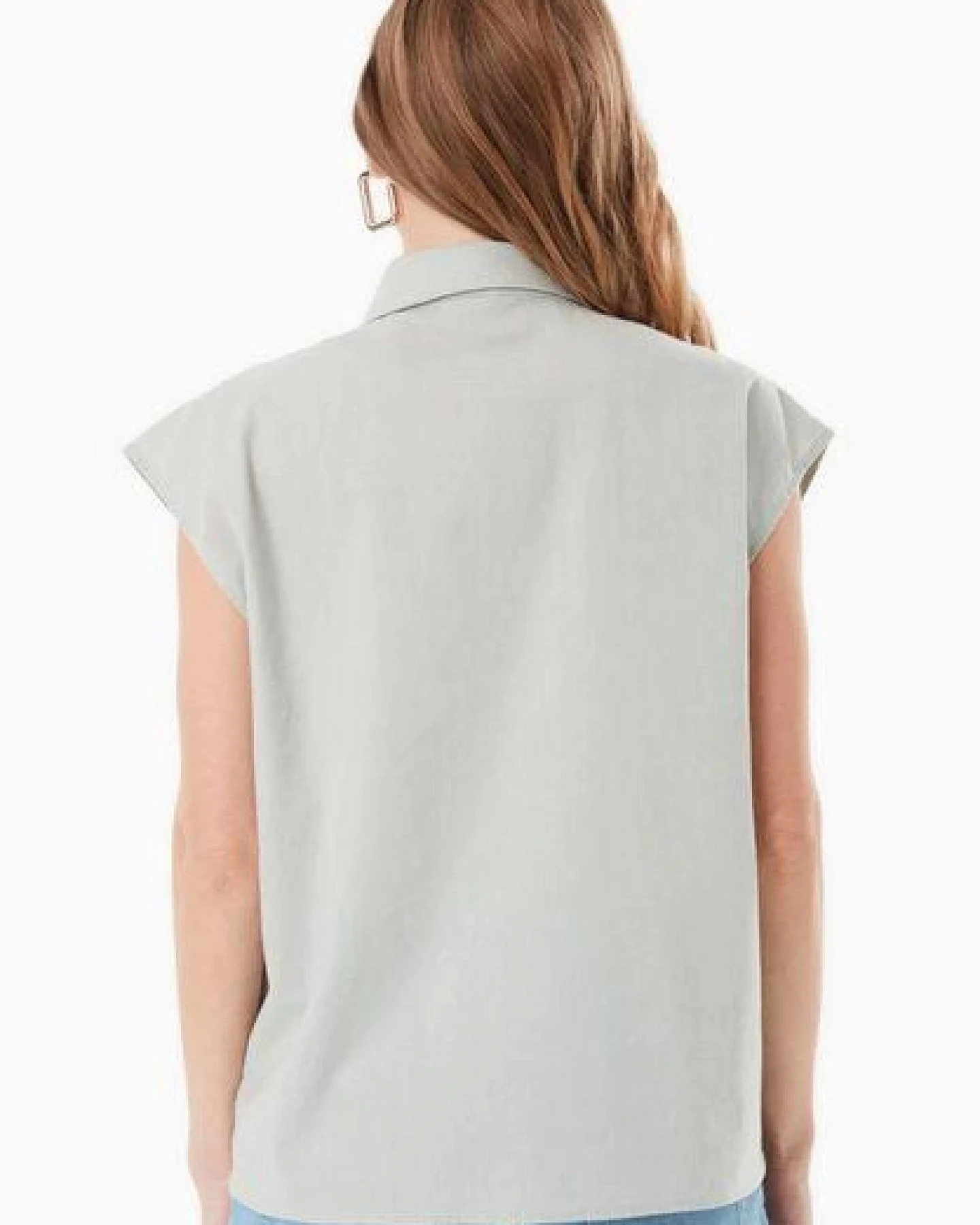 ORGANICATION Bluse aus Bio-Baumwolle und Leinen – Ansicht 4