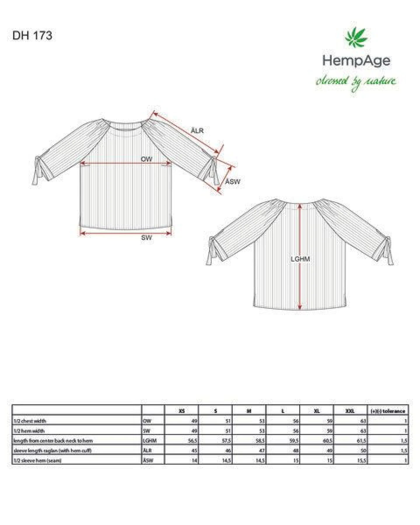 HempAge Damen gestreifte Halbarmbluse Hanf/Biobaumwolle – Ansicht 3