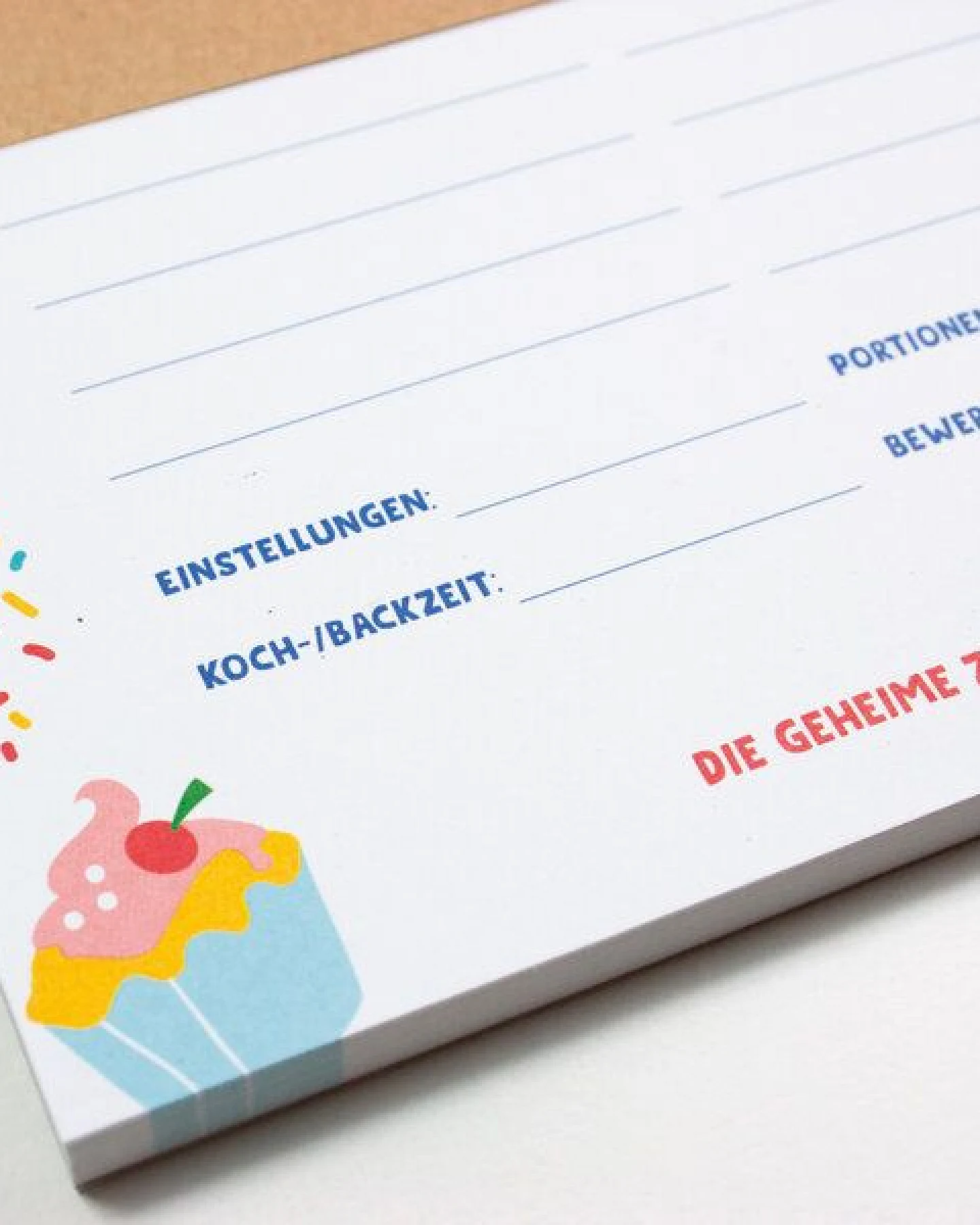 Bow & Hummingbird Block - Rezepte - "Die geheime Zutat ist immer Liebe" aus Recyclingpapier – Ansicht 2