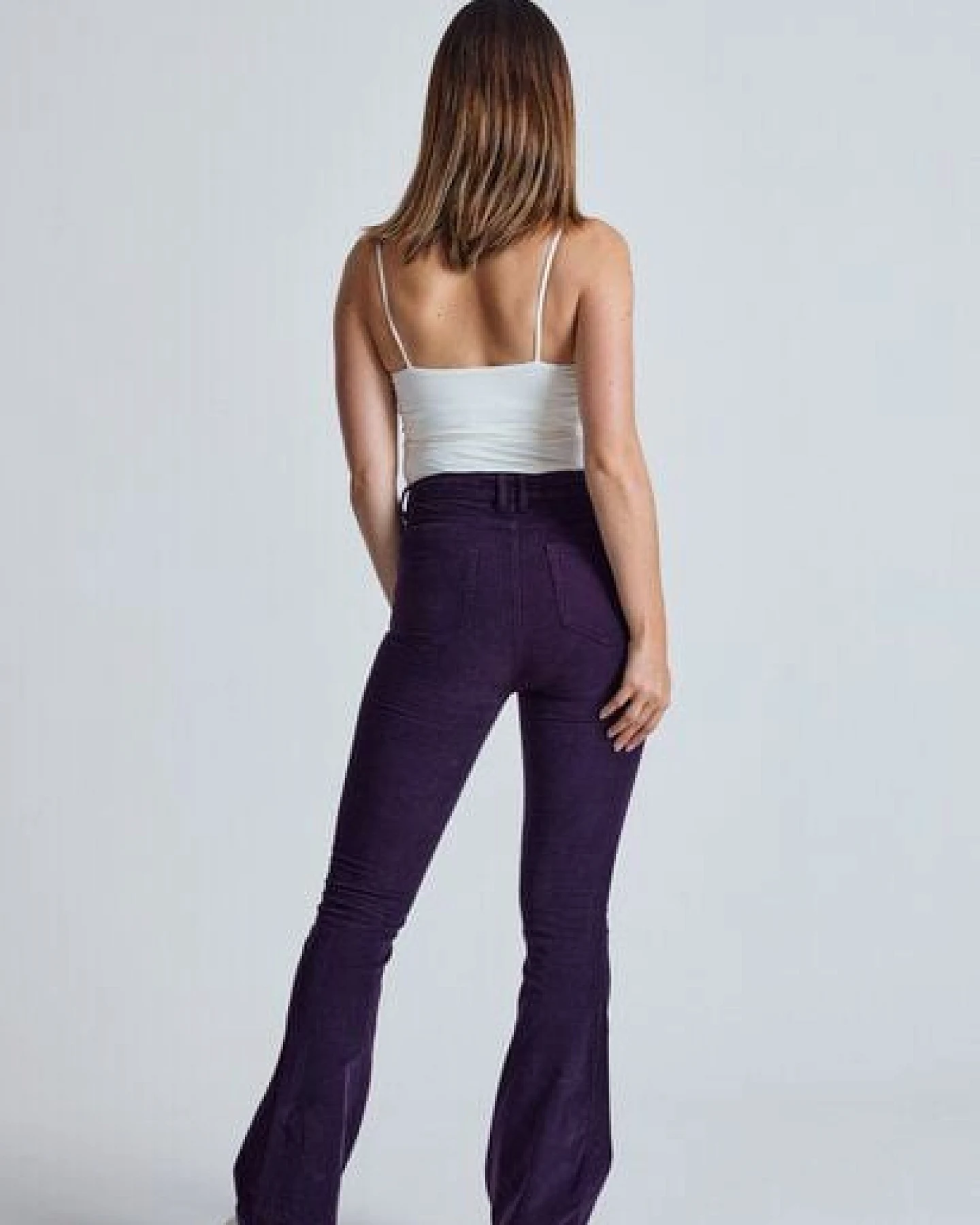 Flax and Loom Cord Schlaghose Skinny Fit Modell: Mavis – Ansicht 3