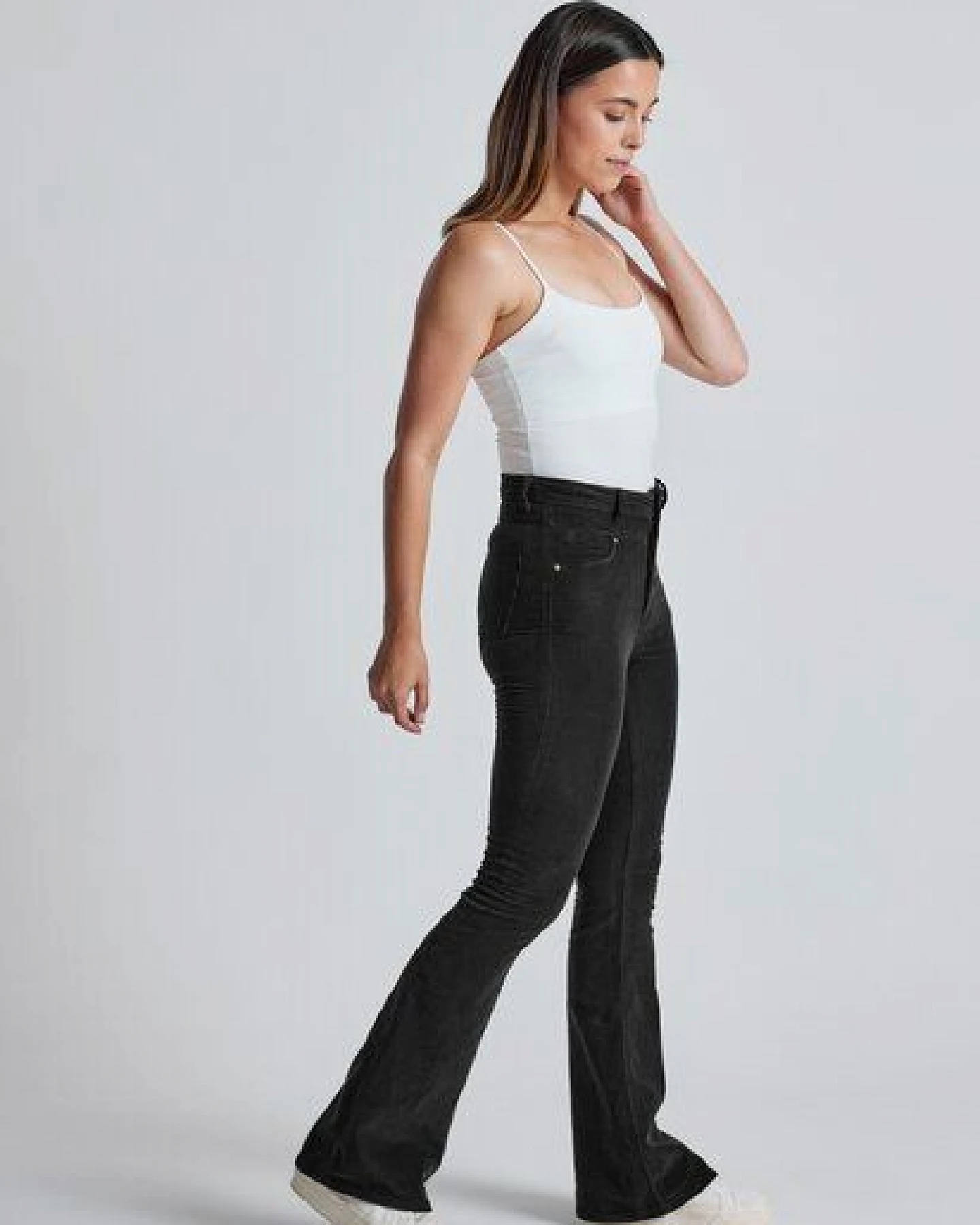 Flax and Loom Cord Schlaghose Skinny Fit Modell: Mavis – Ansicht 3