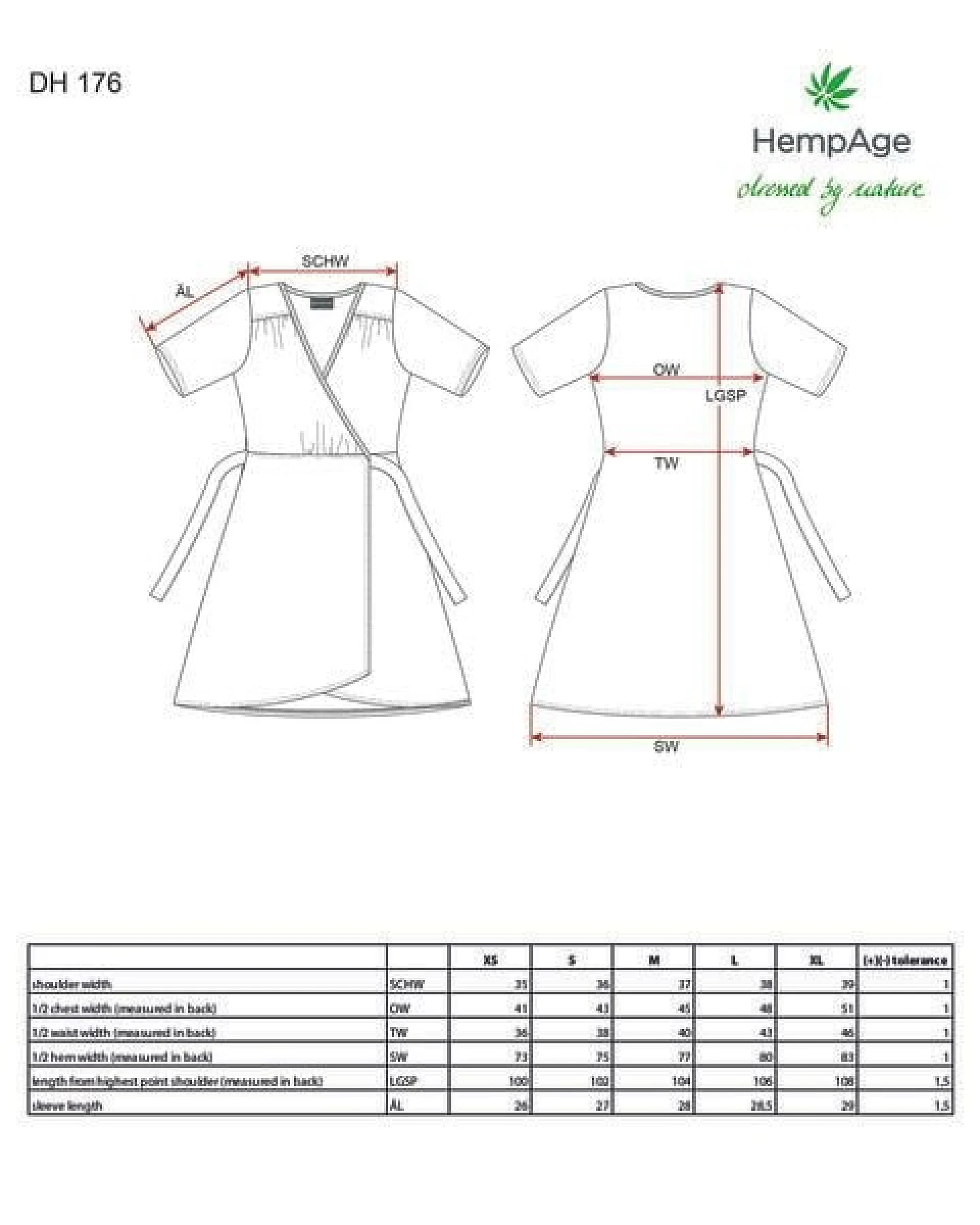 HempAge Wickelkleid Hanf/Biobaumwolle – Ansicht 3