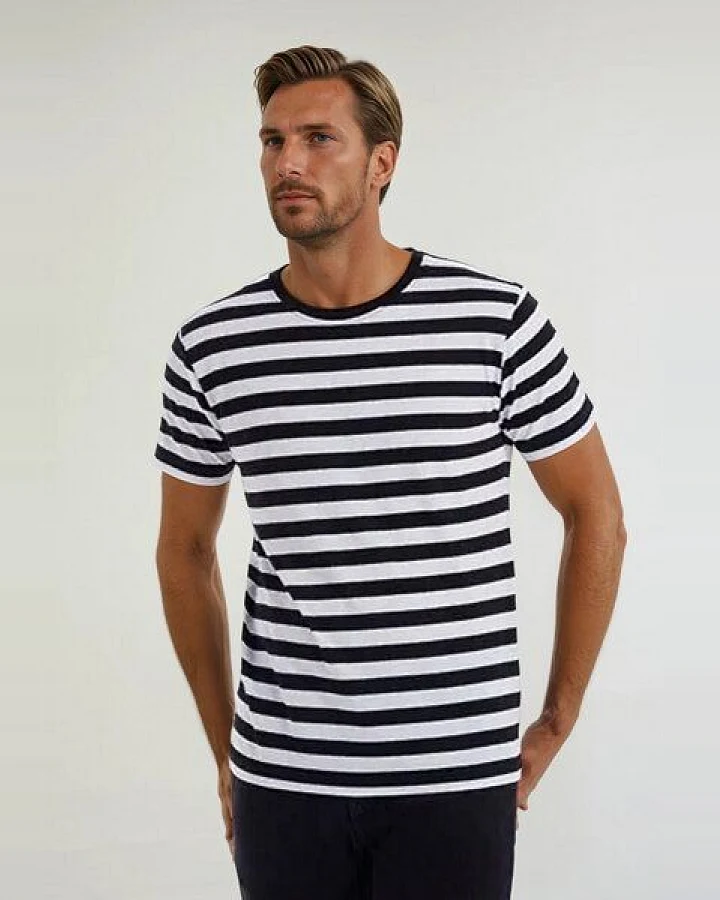 TORLAND Herren Marineshirt mit Streifen MARINO