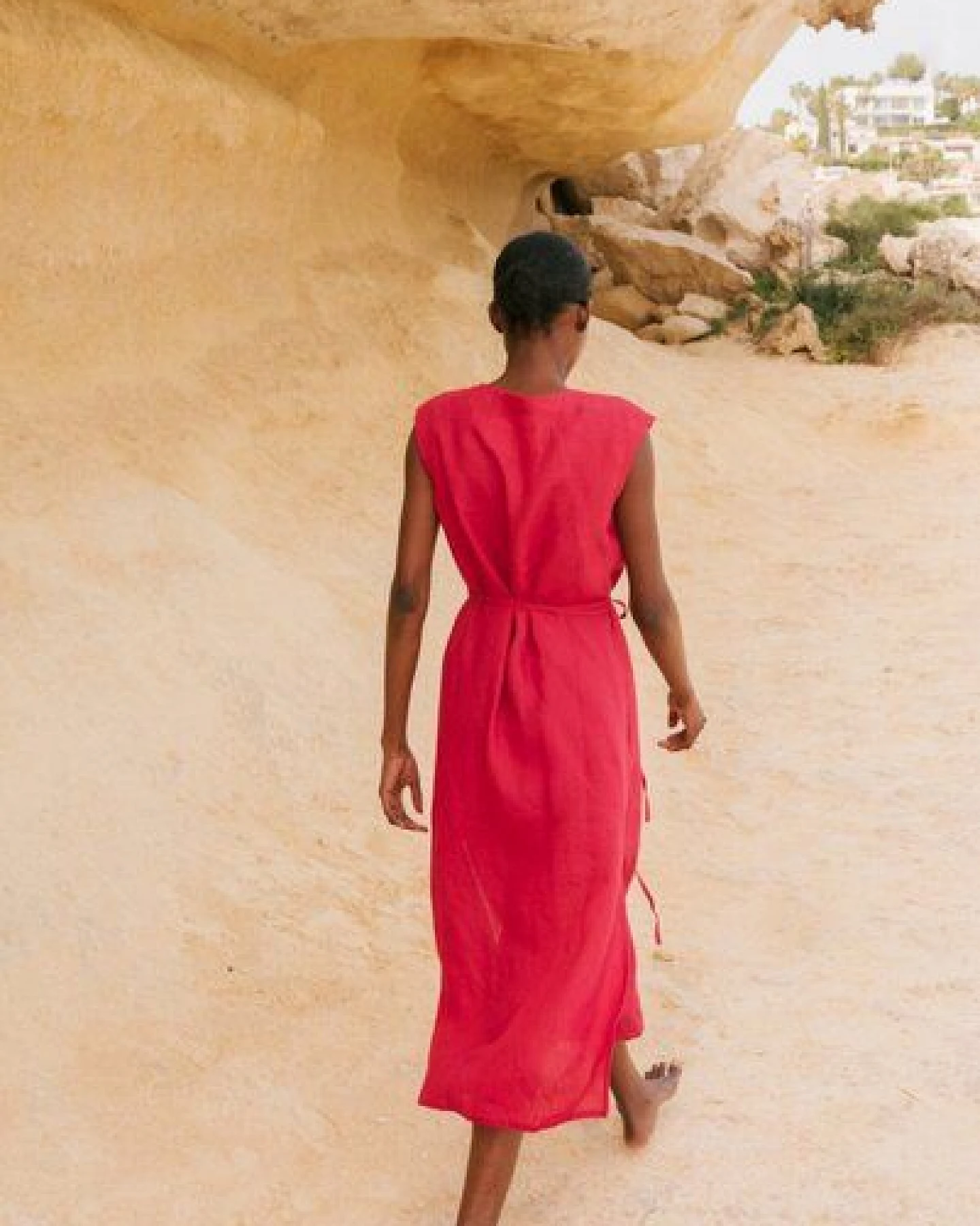 AmourLinen Wickelkleid aus Leinen AURORA – Ansicht 2