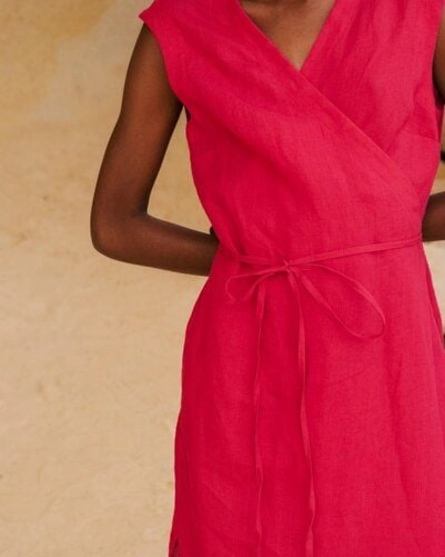 AmourLinen Wickelkleid aus Leinen AURORA – Ansicht 4