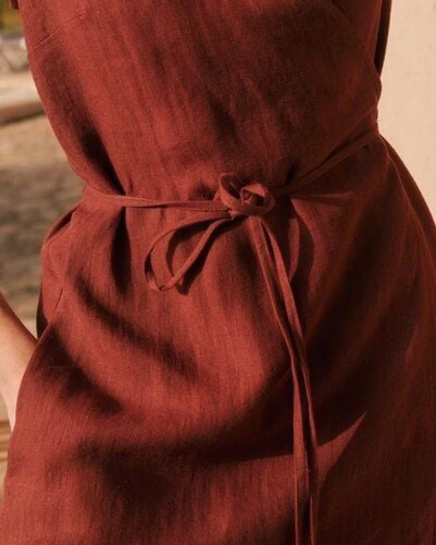 AmourLinen Wickelkleid aus Leinen AURORA – Ansicht 2