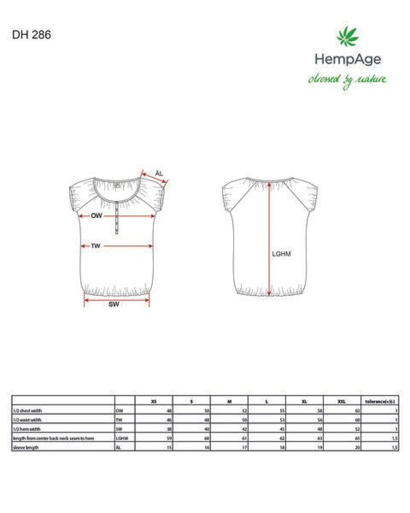 HempAge Damen Blusenshirt Hanf/Biobaumwolle – Ansicht 3
