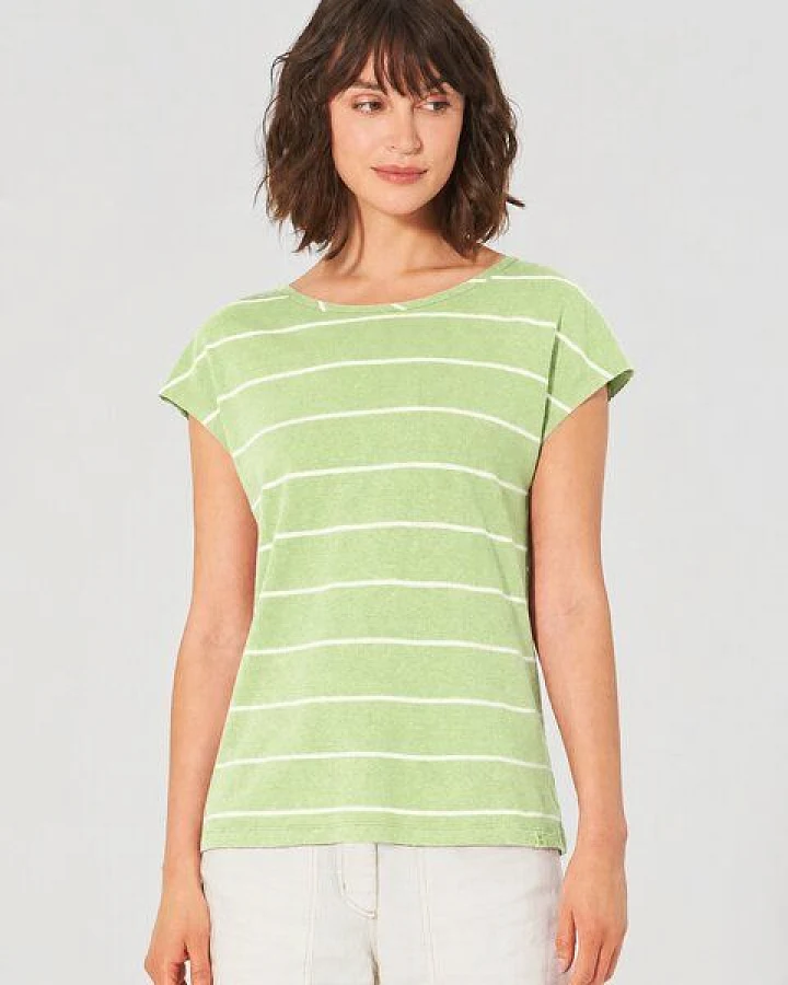 HempAge Damen Streifenshirt Hanf/Biobaumwolle
