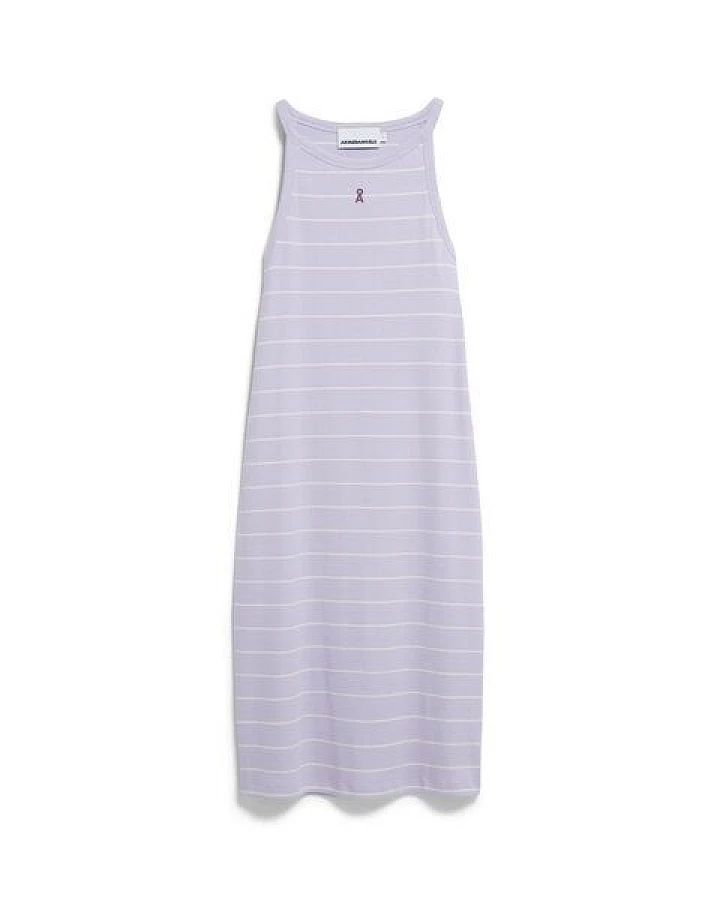ARMEDANGELS SASINAA FINE STRIPES Damen Ripp-Jerseykleid aus Bio-Baumwoll Mix