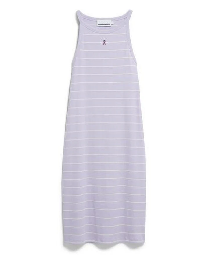 ARMEDANGELS SASINAA FINE STRIPES Damen Ripp-Jerseykleid aus Bio-Baumwoll Mix