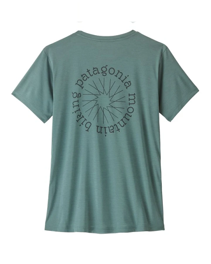 Patagonia - Women's Cap Cool Daily Shirt Spoke Stencil - Funktionsshirt Gr S türkis