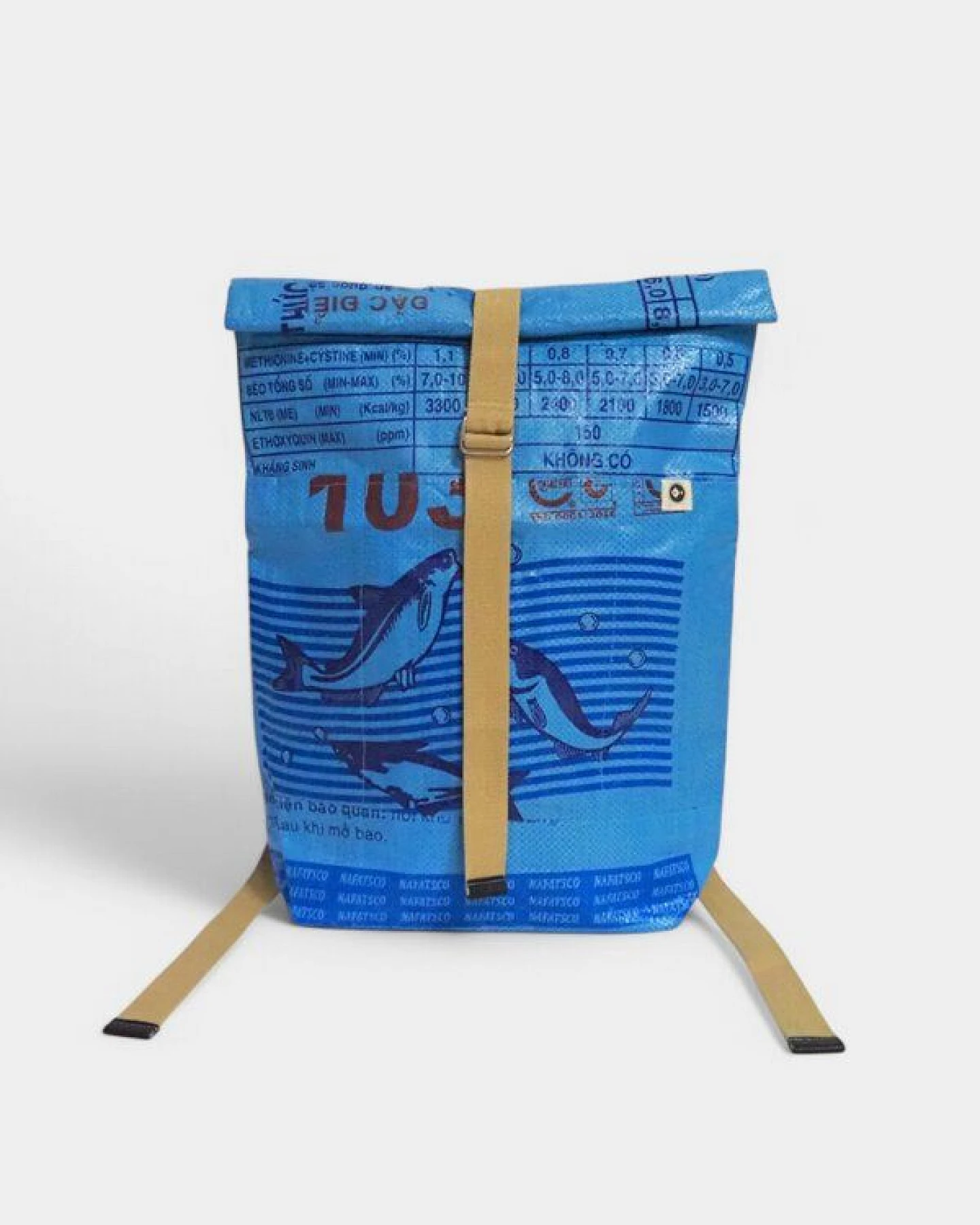 REFISHED fair fashion Rucksack 'BACKPACK' - upcycelte Fischfuttersäcke – Ansicht 3