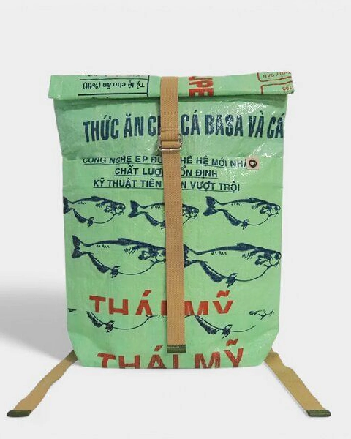 REFISHED fair fashion Rucksack 'BACKPACK' - upcycelte Fischfuttersäcke – Ansicht 3