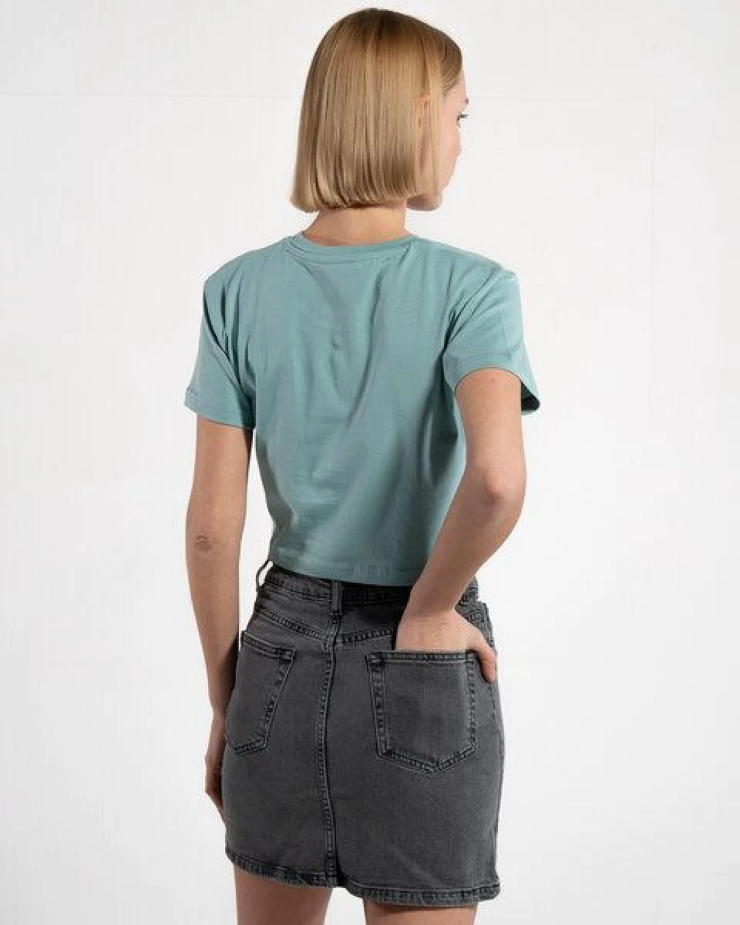 GORG Damen Cropped-T-Shirt aus Bio-Baumwolle – Ansicht 3