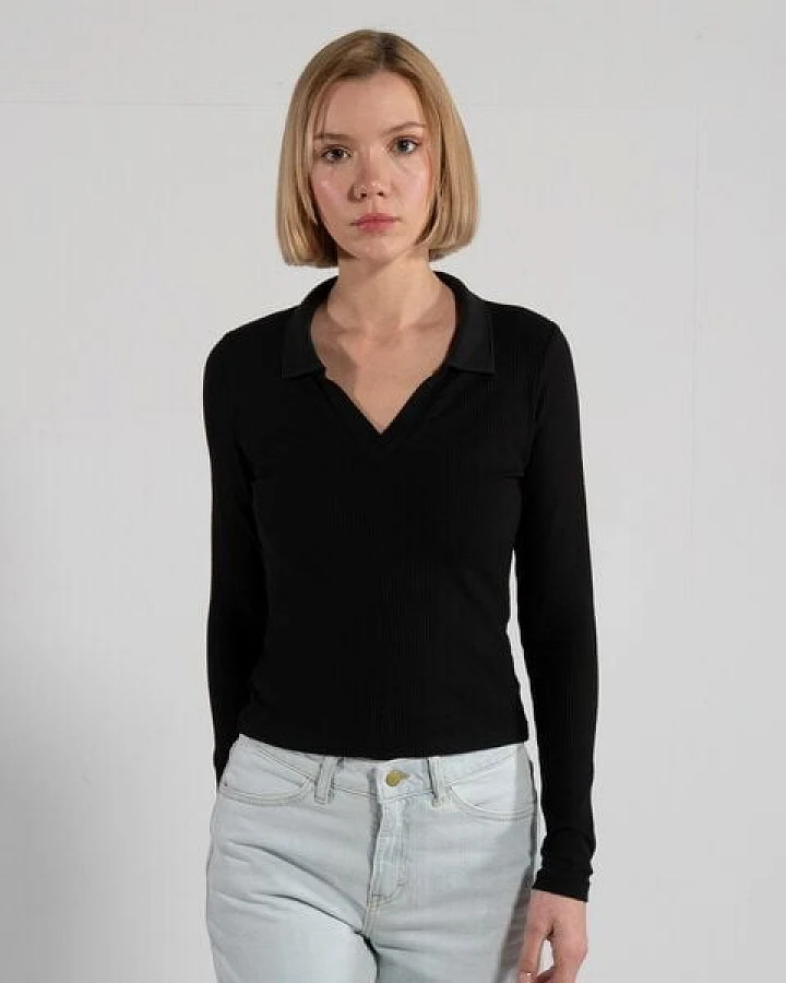 GORG Damen Langarm Bluse aus Bio-Baumwolle & TENCEL Modal