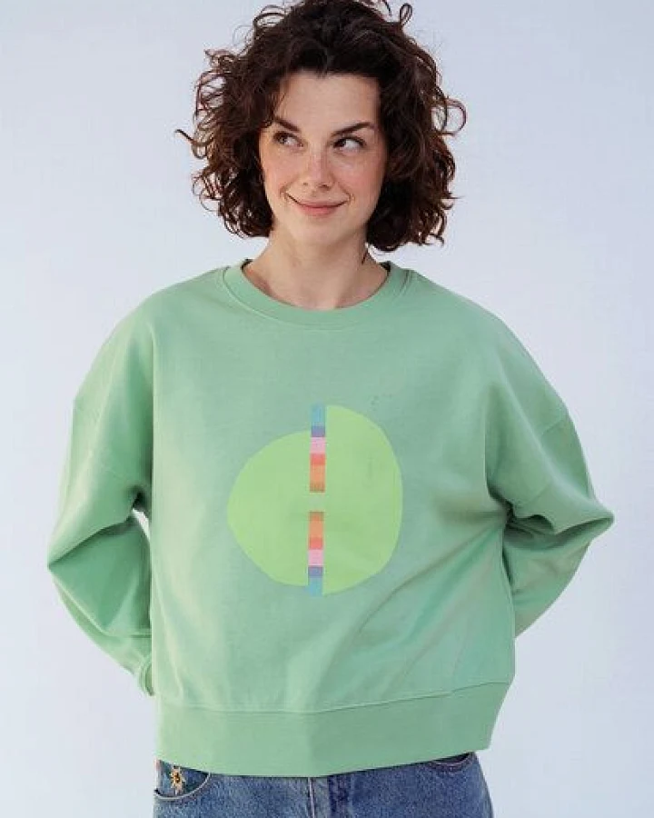 Kultgut Artdesign - Biofair- Pulloversweater im Boxistyle / Over The Rainbow