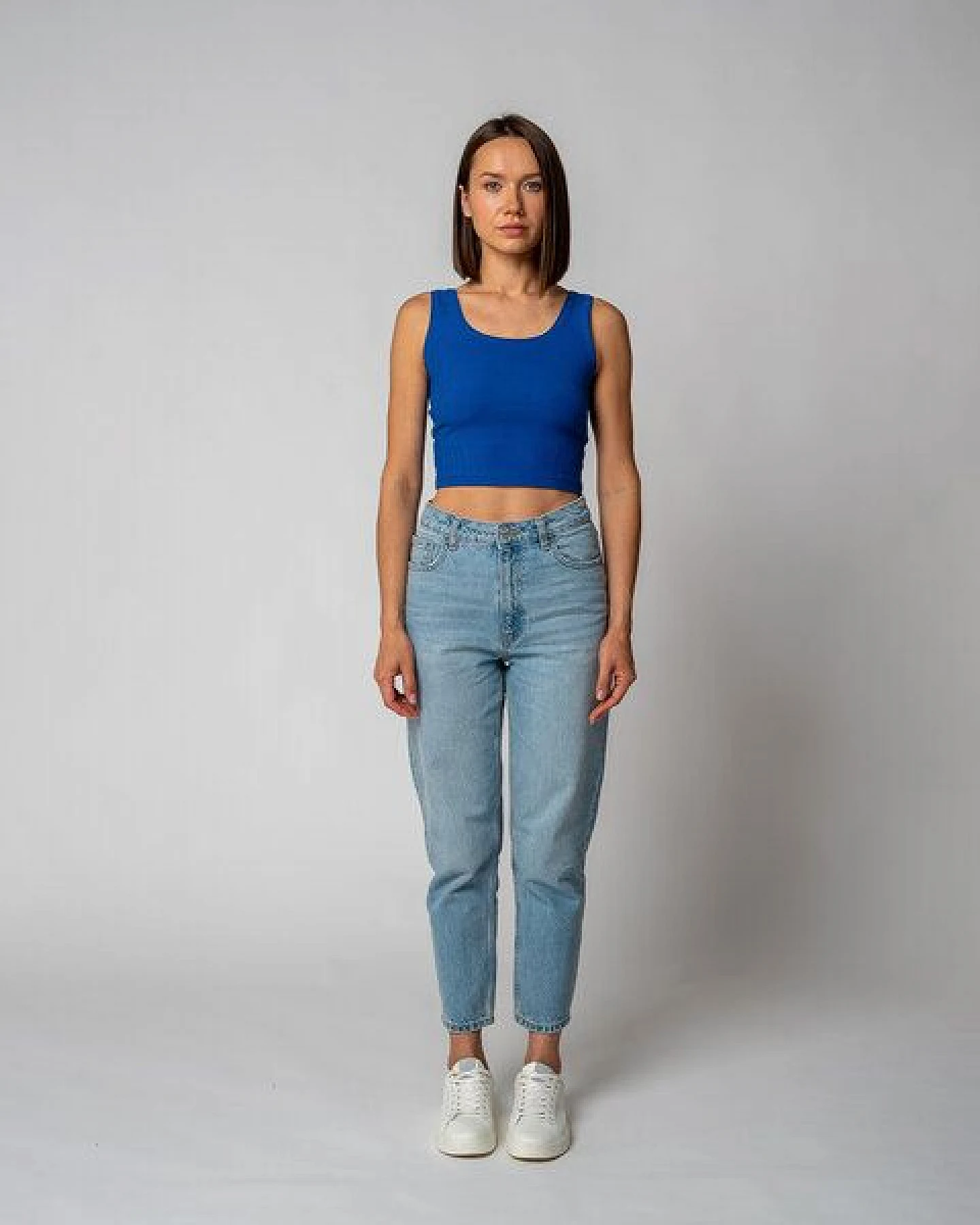 GORG Damen Geripptes Cropped Top aus Bio-Baumwolle & TENCEL Modal – Ansicht 4