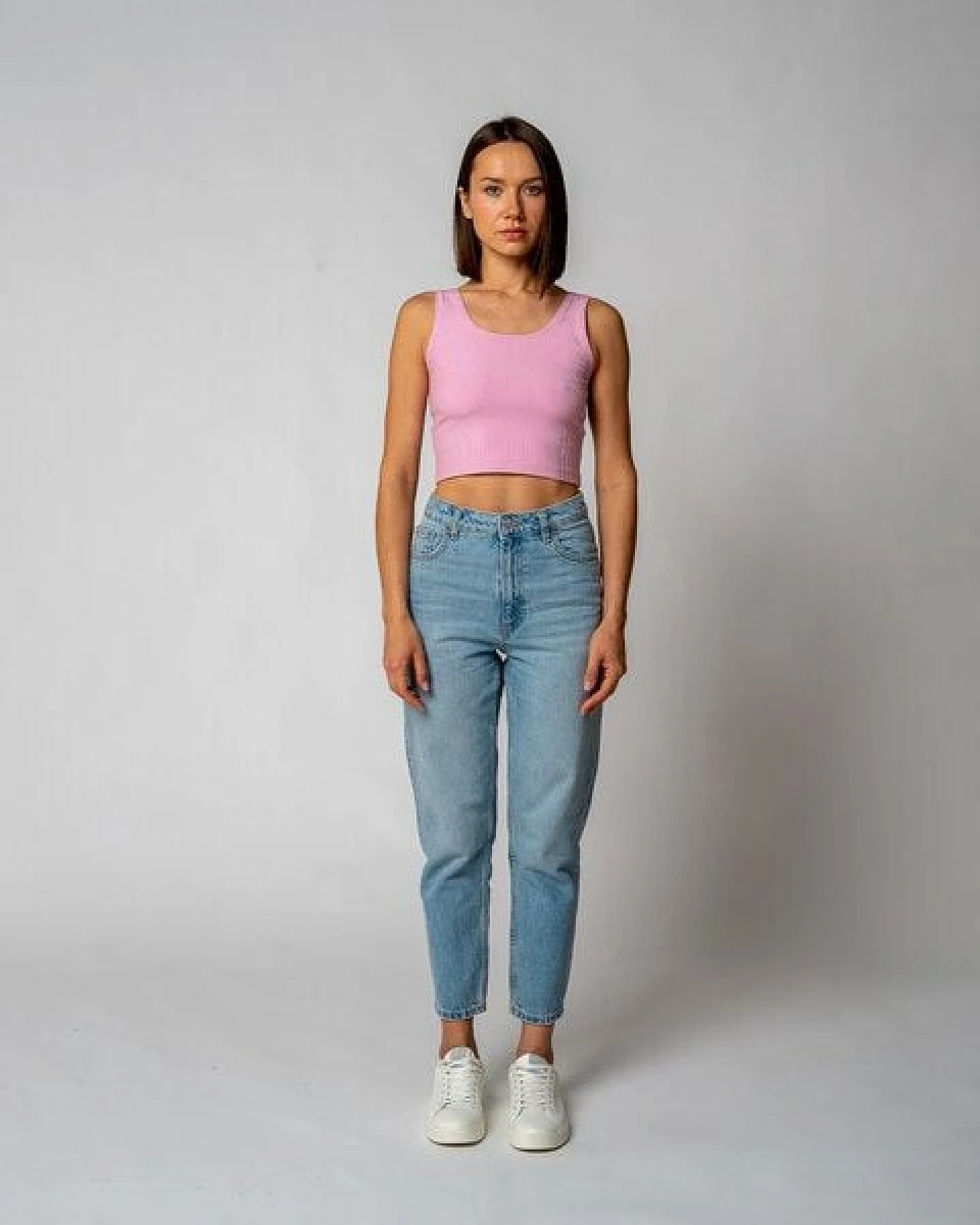 GORG Damen Geripptes Cropped Top aus Bio-Baumwolle & TENCEL Modal – Ansicht 4