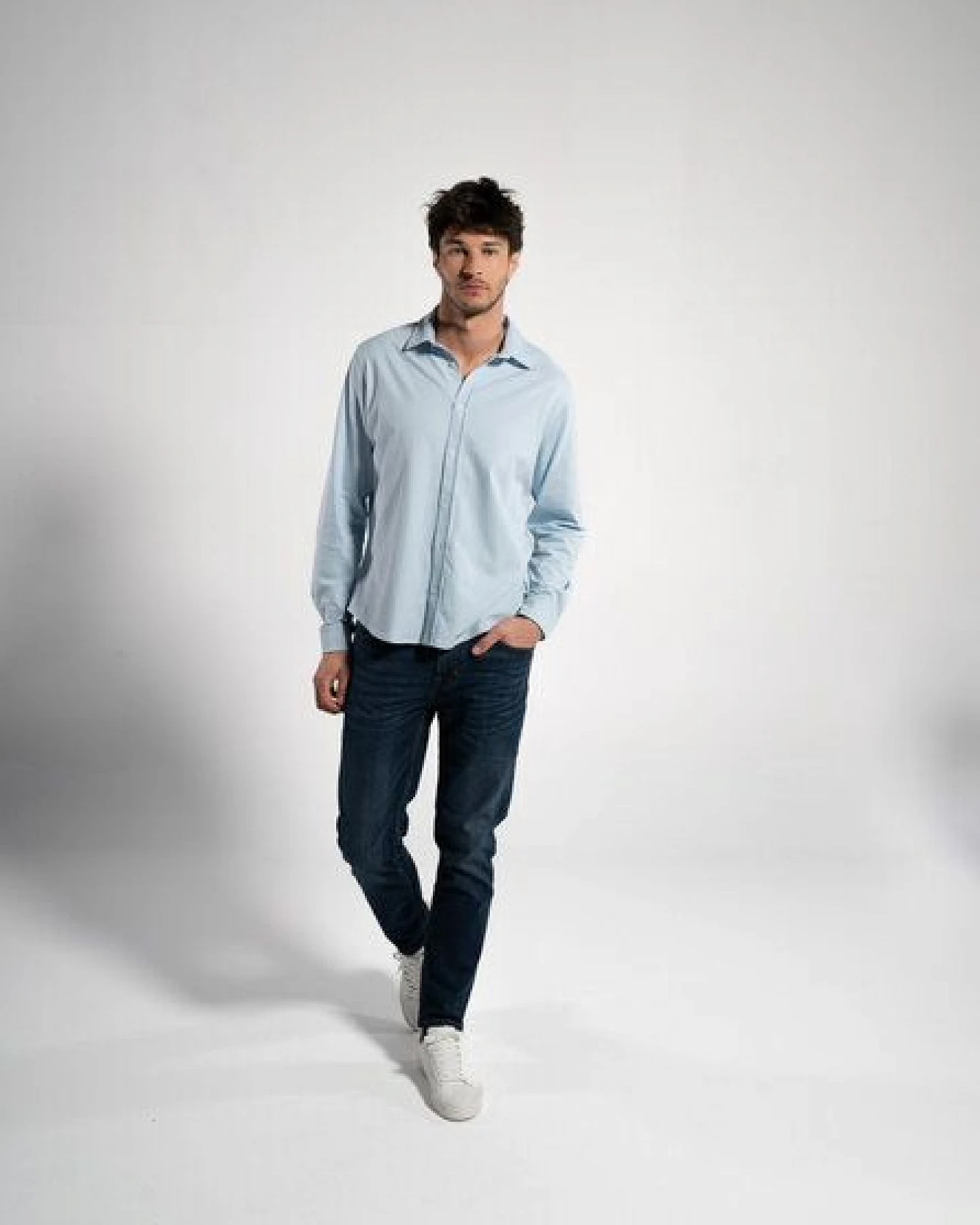 GORG Herren Piqué-Langarmhemd aus Bio-Baumwolle – Ansicht 4