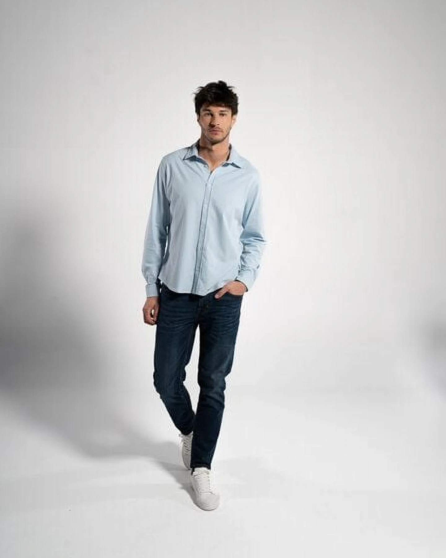 GORG Herren Piqué-Langarmhemd aus Bio-Baumwolle – Ansicht 4