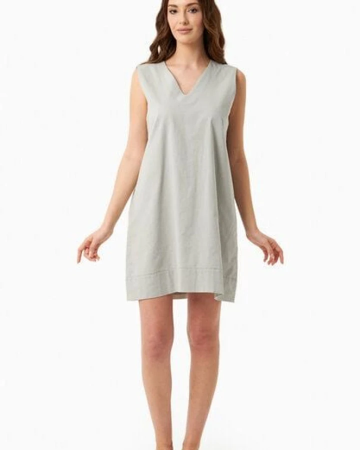 ORGANICATION Kleid aus Bio-Baumwolle und Leinen
