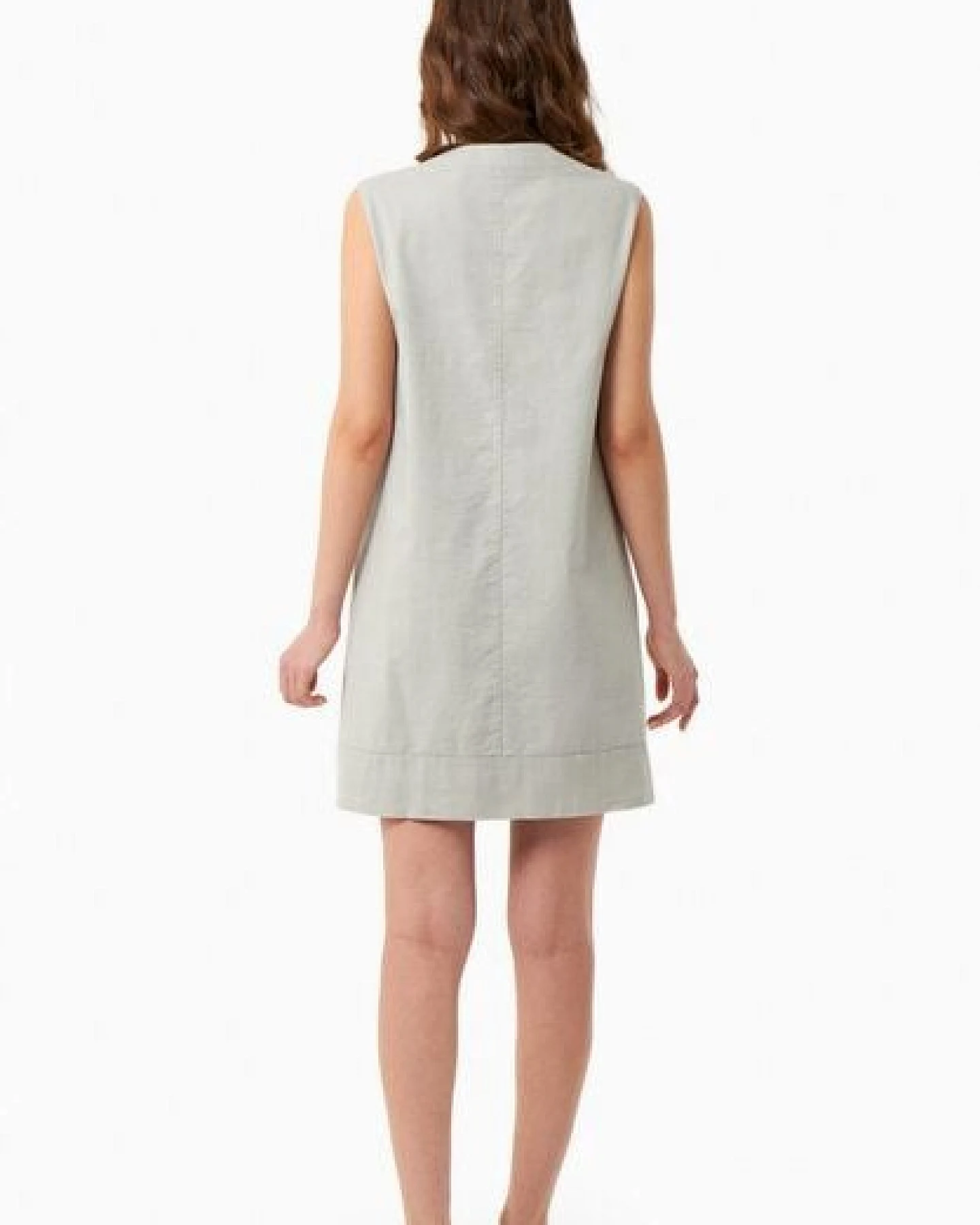 ORGANICATION Kleid aus Bio-Baumwolle und Leinen – Ansicht 3