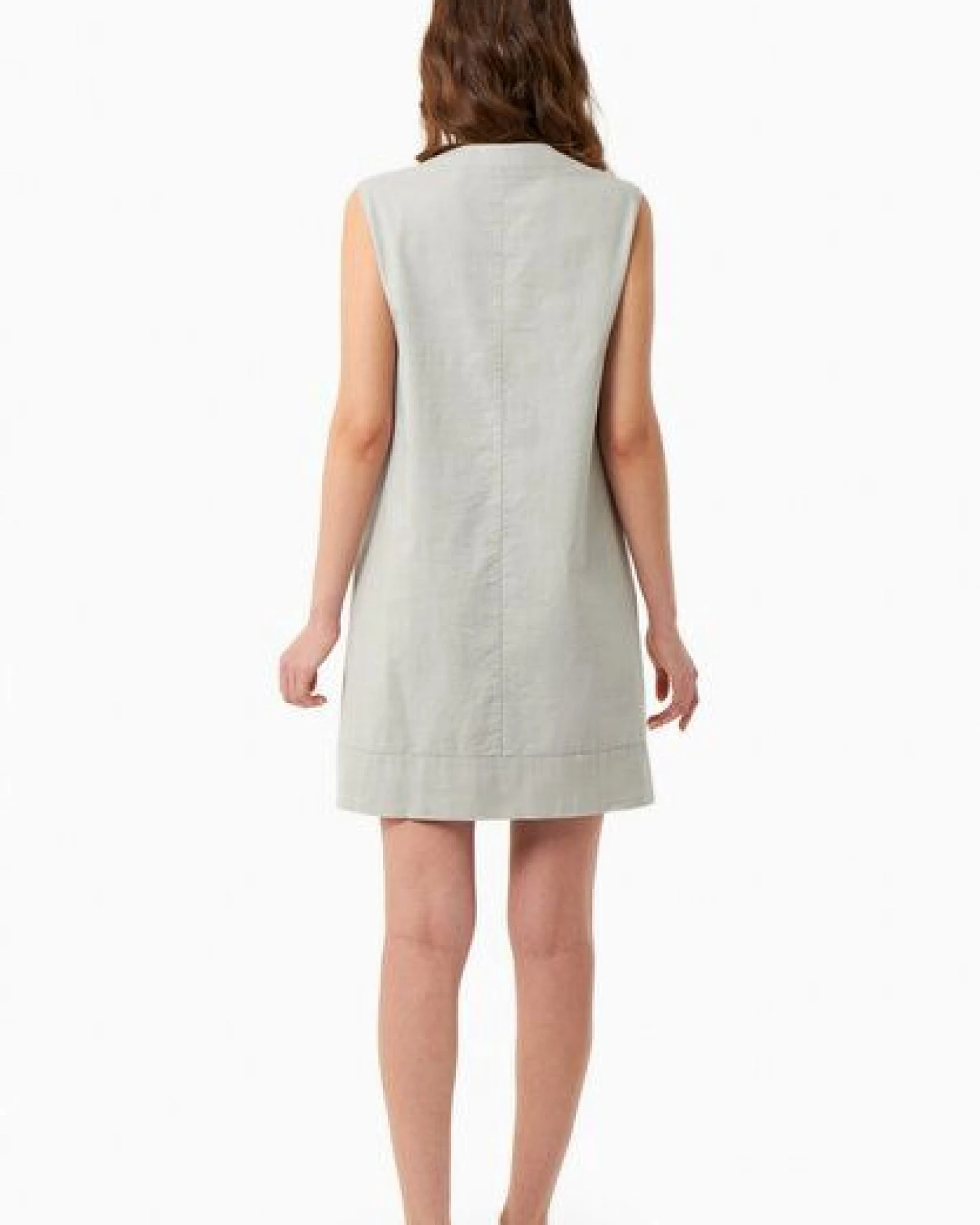 ORGANICATION Kleid aus Bio-Baumwolle und Leinen – Ansicht 3
