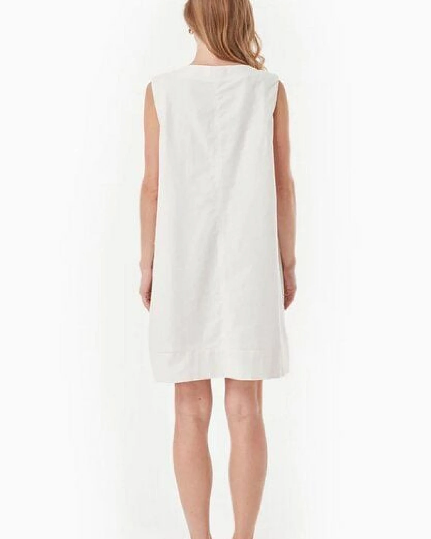 ORGANICATION Kleid aus Bio-Baumwolle und Leinen – Ansicht 3