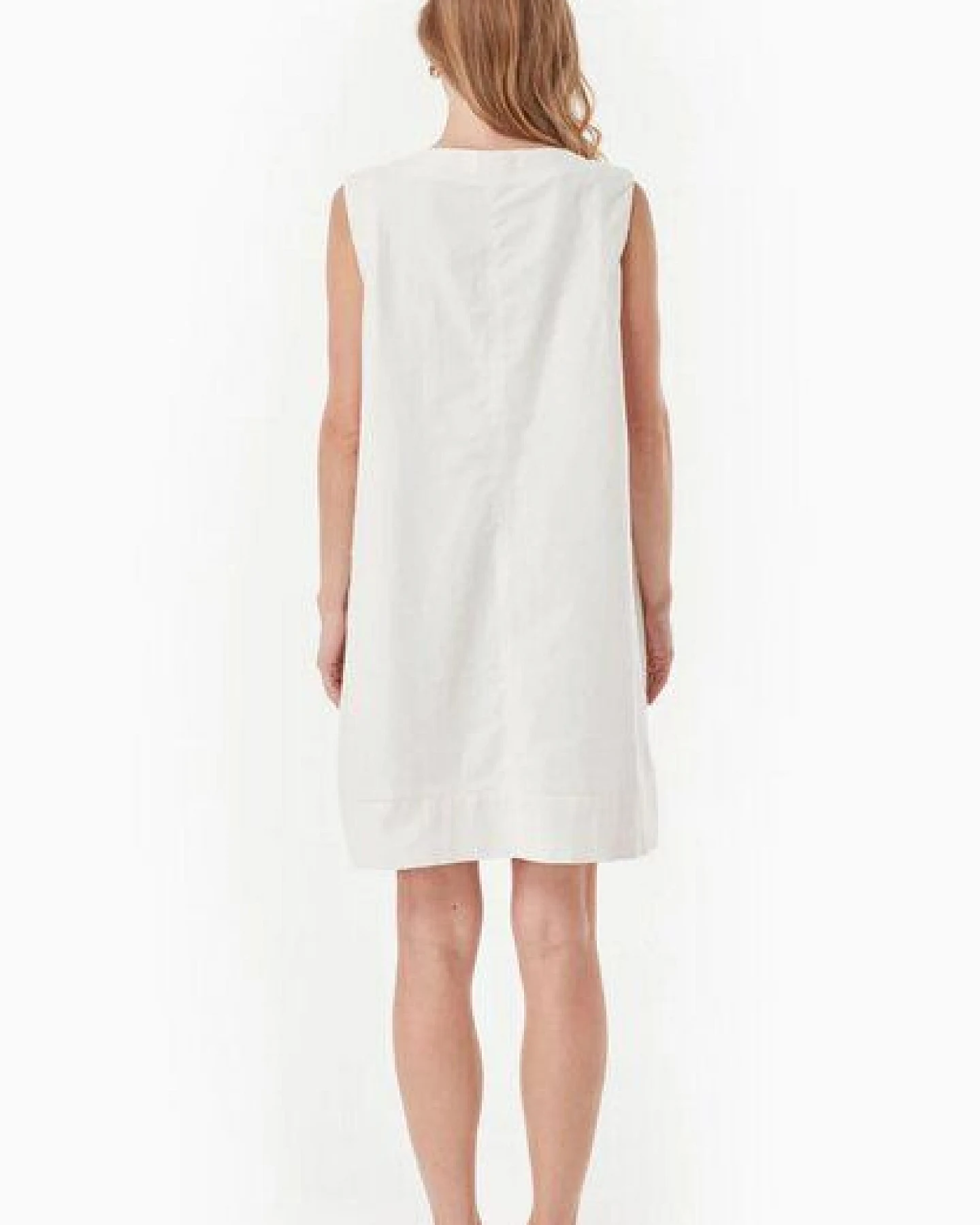 ORGANICATION Kleid aus Bio-Baumwolle und Leinen – Ansicht 3