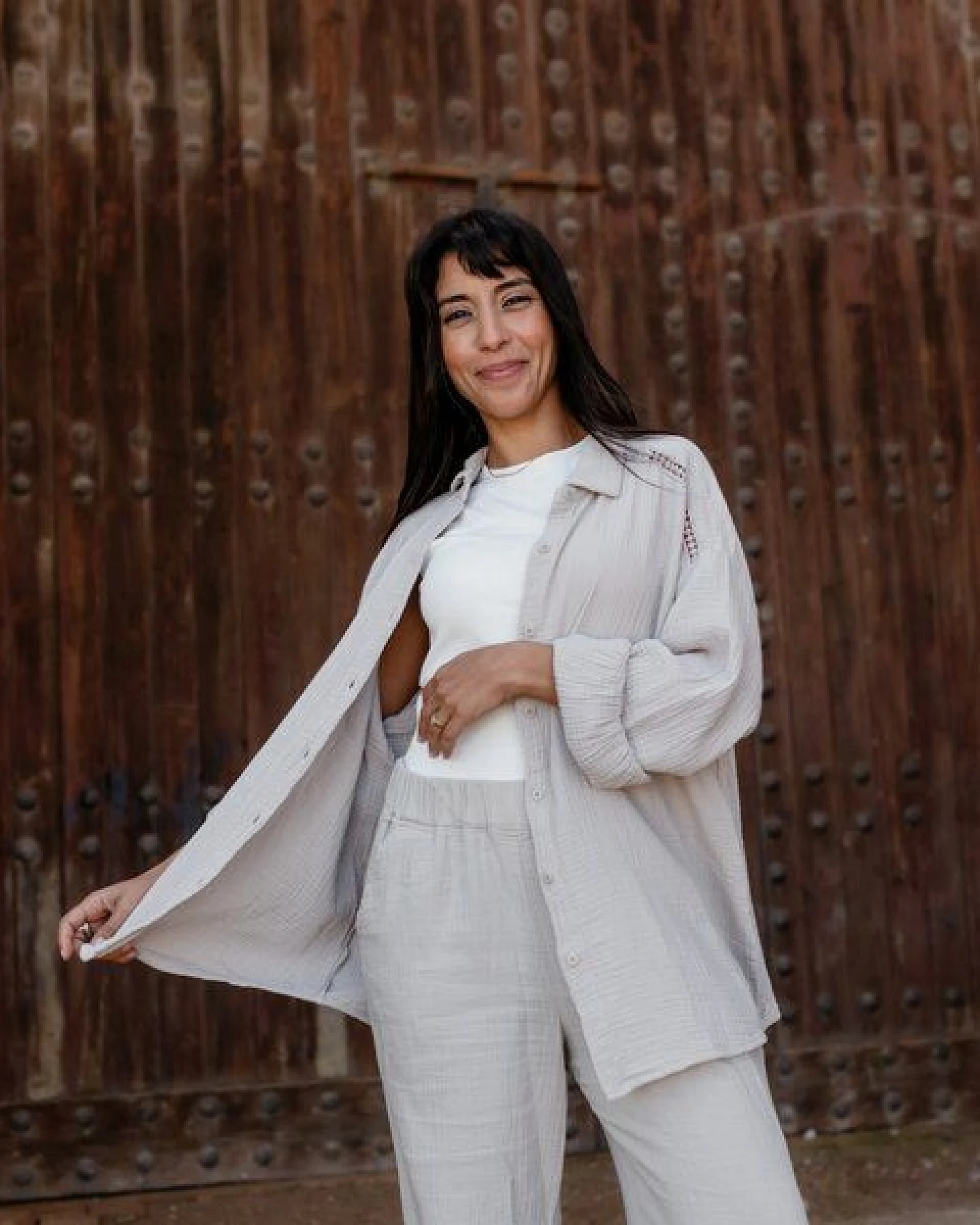 NORDLICHT Oversize Musselin Bluse Mia aus 100% Bio-Baumwolle – Ansicht 3