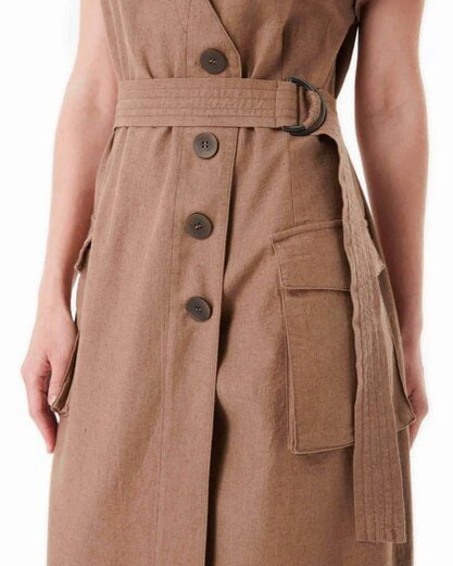 ORGANICATION Kleid aus LENZING ECOVERO und Leinen – Ansicht 4