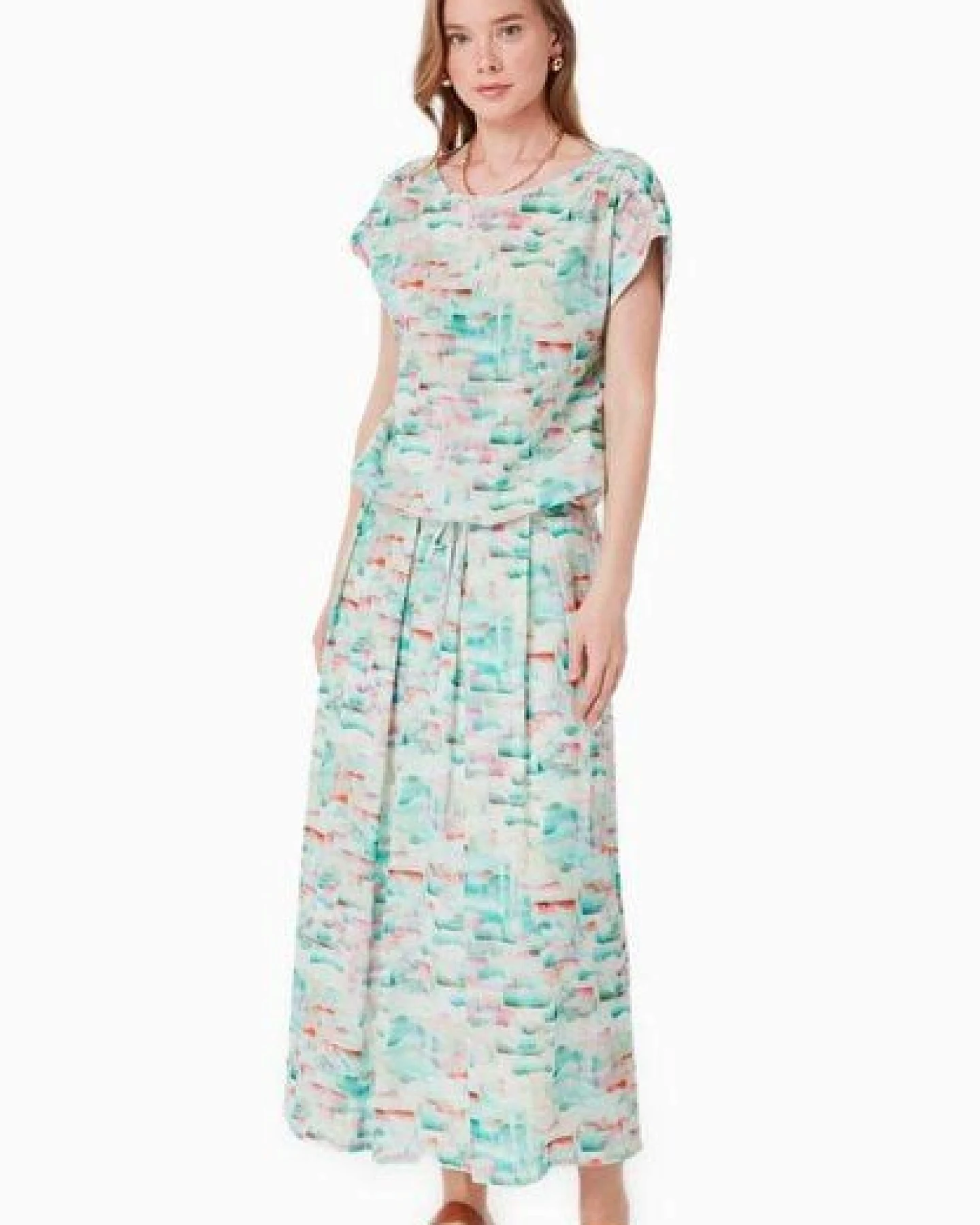 ORGANICATION Bluse aus Bio-Baumwoll-Crinkle Voile – Ansicht 2