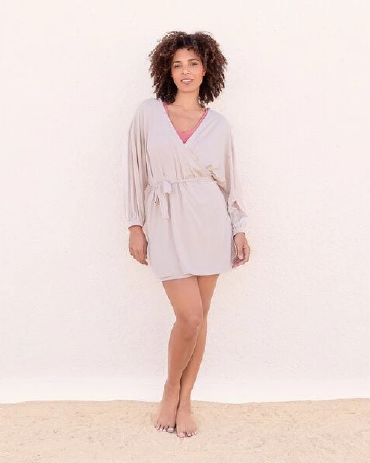 Jaya BLOOM - Damen - Cardigan aus softem TENCEL Lyocell/Biobaumwoll-Mix