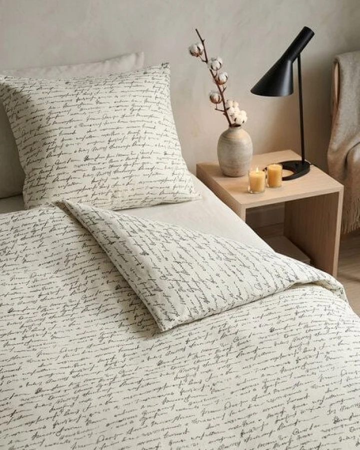 Nature by Adam Bettwäsche 2tlg aus Leinen und Bio-Baumwolle - Made in Germany - Scribble