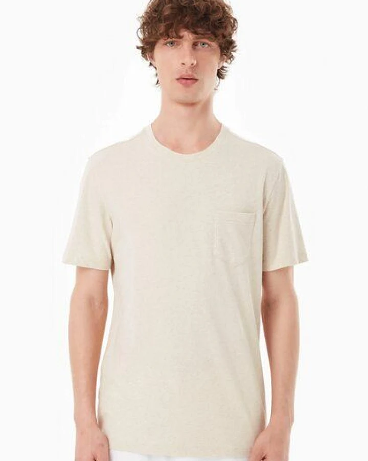 ORGANICATION T-Shirt aus Bio-Baumwolle und Leinen