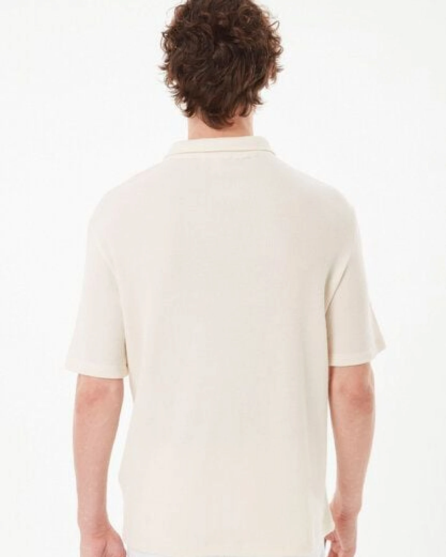 ORGANICATION Poloshirt aus Bio-Baumwolle mit Waffelstruktur – Ansicht 4
