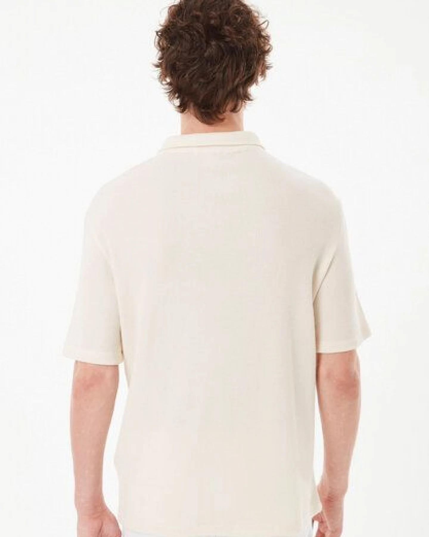 ORGANICATION Poloshirt aus Bio-Baumwolle mit Waffelstruktur – Ansicht 4