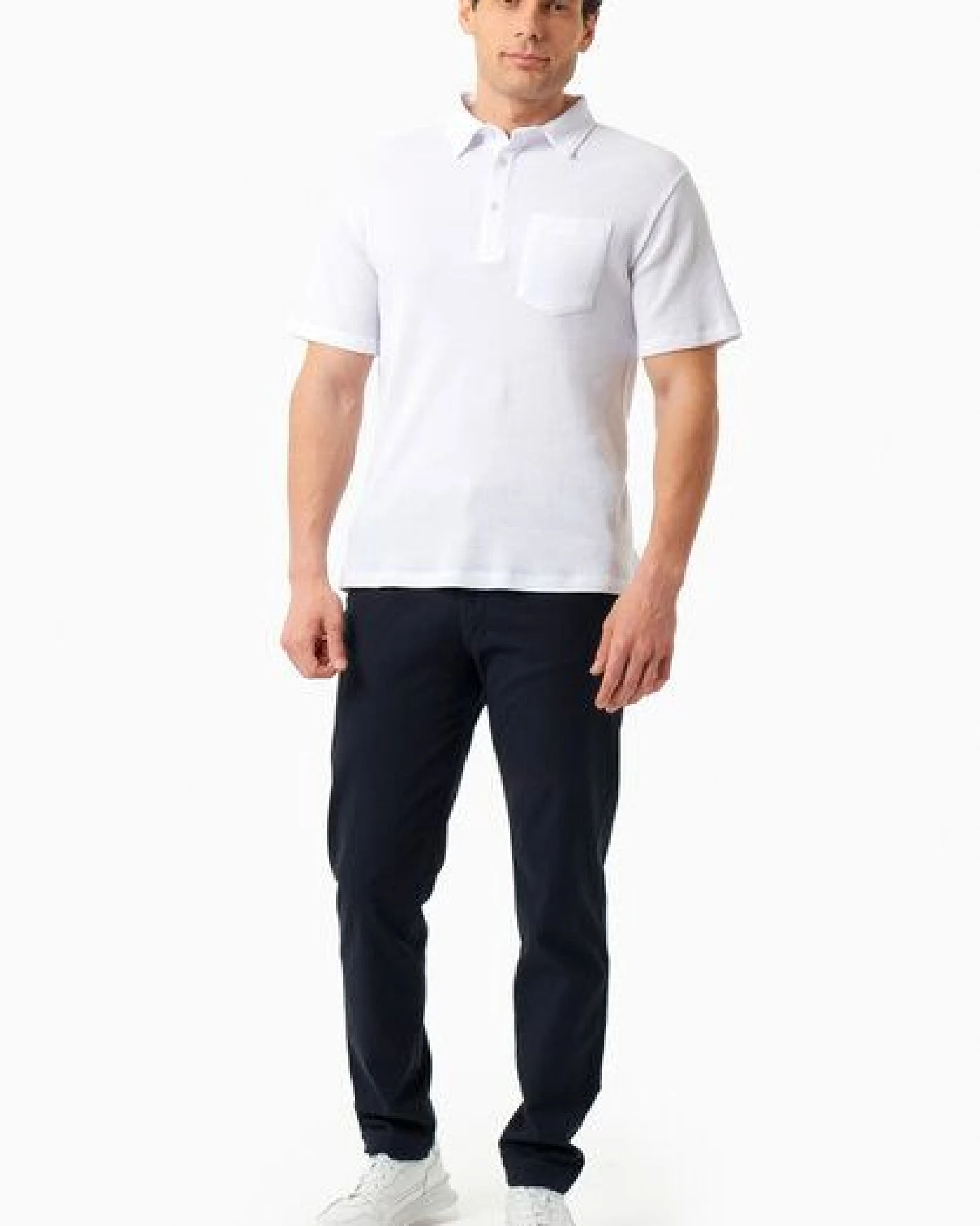 ORGANICATION Poloshirt aus Bio-Baumwolle mit Waffelstruktur – Ansicht 2