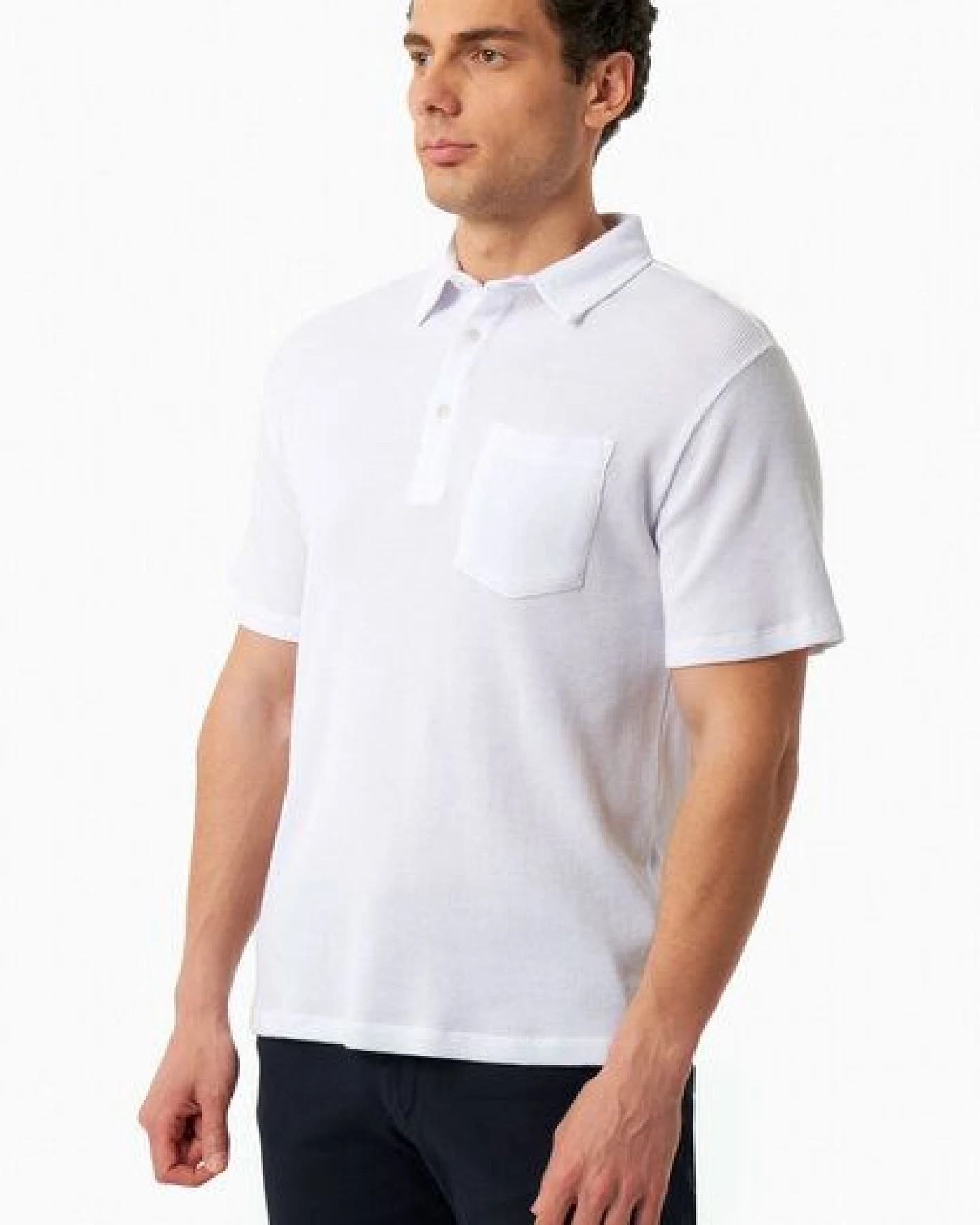 ORGANICATION Poloshirt aus Bio-Baumwolle mit Waffelstruktur – Ansicht 3