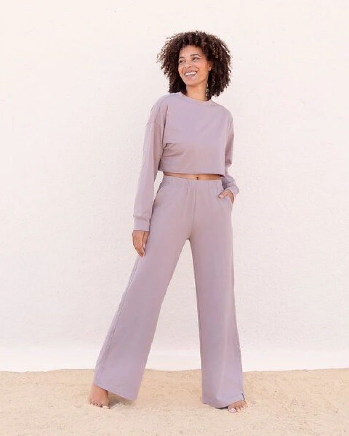 Jaya ALEX - Damen - kürzer geschnittenes cooles Sweater kommt in superweichem French Terry