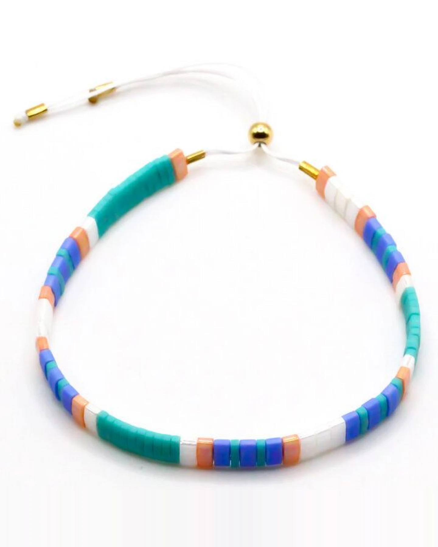 juni Breites Perlenarmband "Primavera" in Pastell Tönen – Ansicht 3