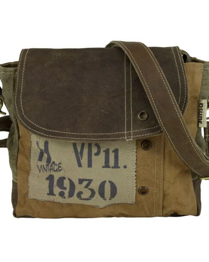 Sunsa Messenger Tasche Vintage Umhängetasche Canvas Schultertasche Mittelgroße Corssbody Bag