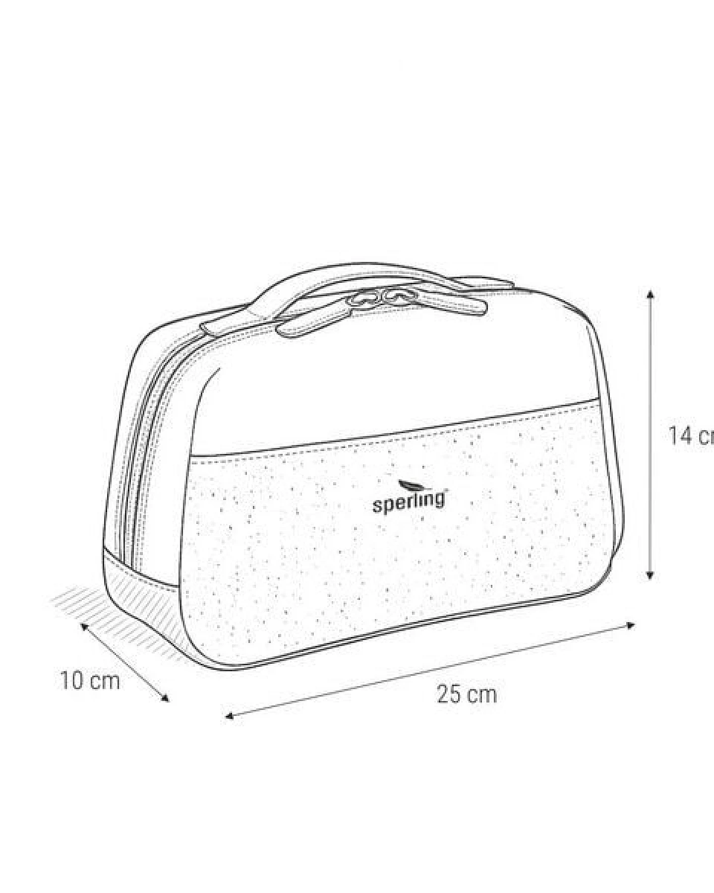 Sperling 3-in-1 Kosmetiktasche, Fahrradtasche, Organizer "Essential" aus recyceltem PET, vegan – Ansicht 4