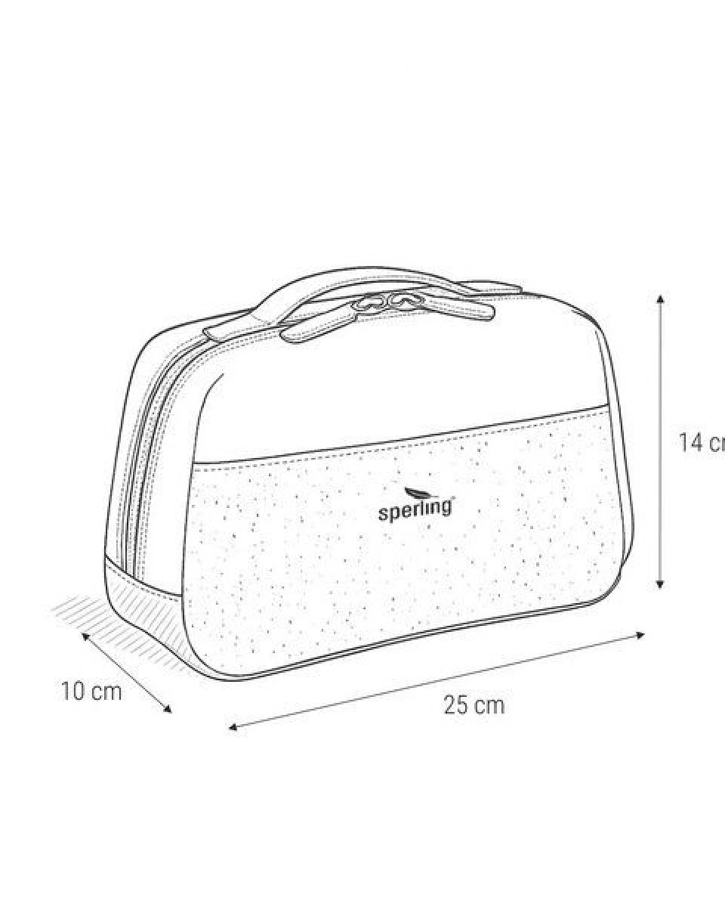 Sperling 3-in-1 Kosmetiktasche, Fahrradtasche, Organizer "Essential" aus recyceltem PET, vegan – Ansicht 4