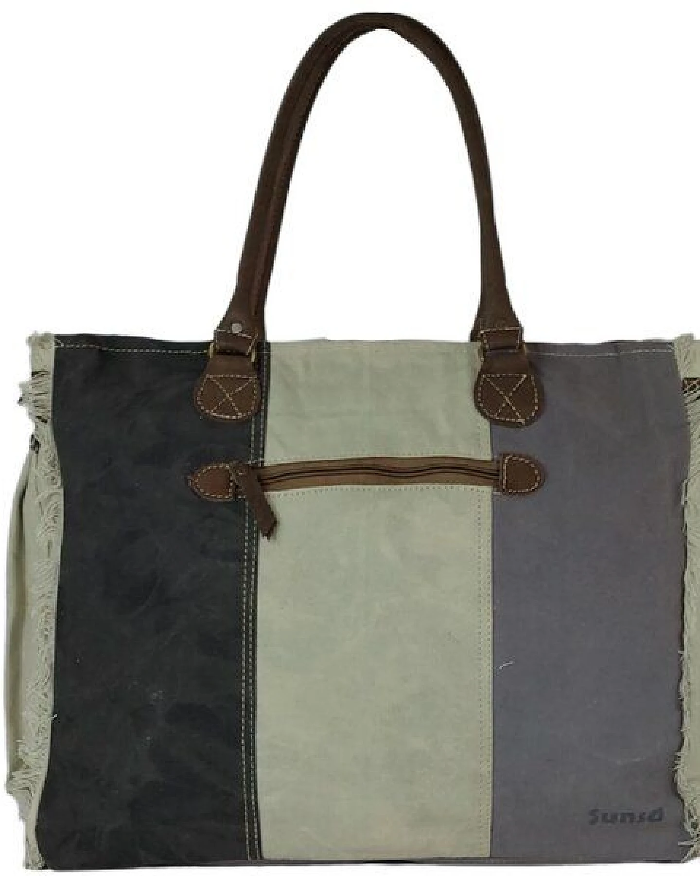 Sunsa Vintage Tasche XXL Shopper Handtasche Canvas Schultertasche – Ansicht 3