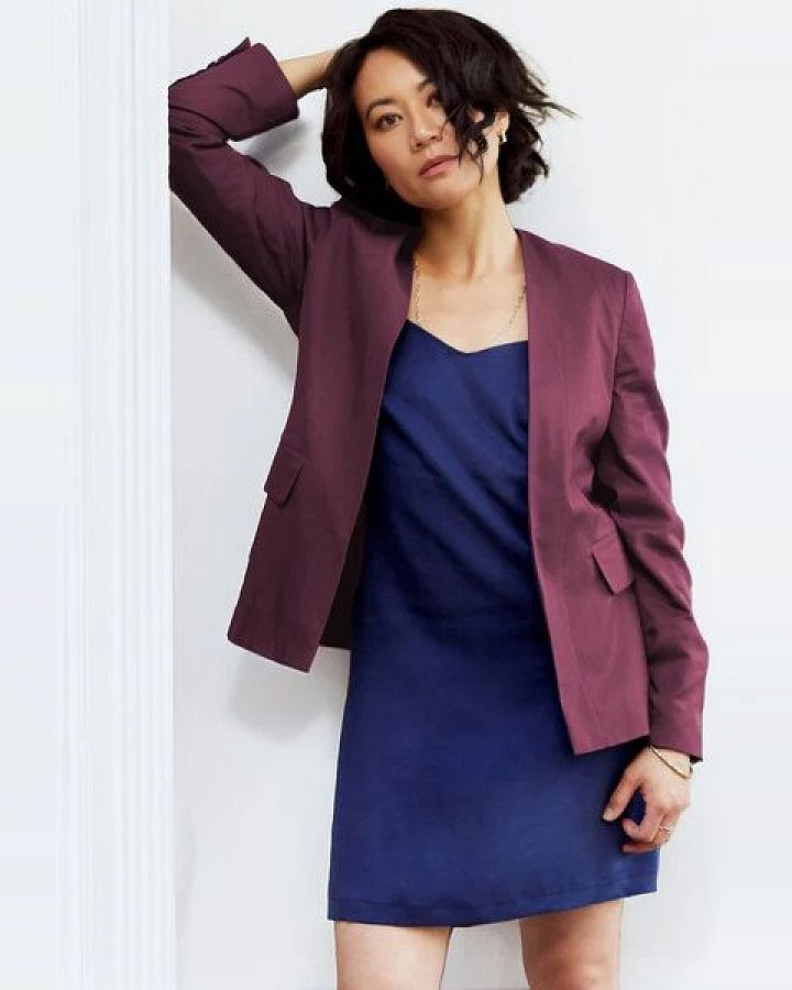 l'amour est bleu Minimalistischer Blazer